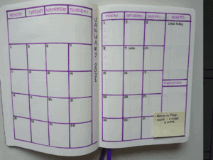 monthly Log example 
