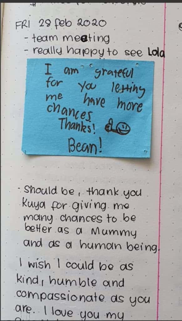 I am so grateful for having a grateful kid 