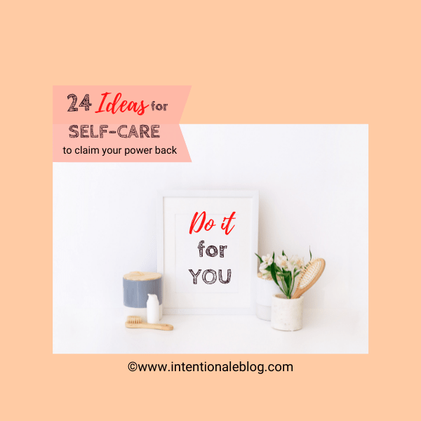 Blog post featured image 24 ideas for self-care