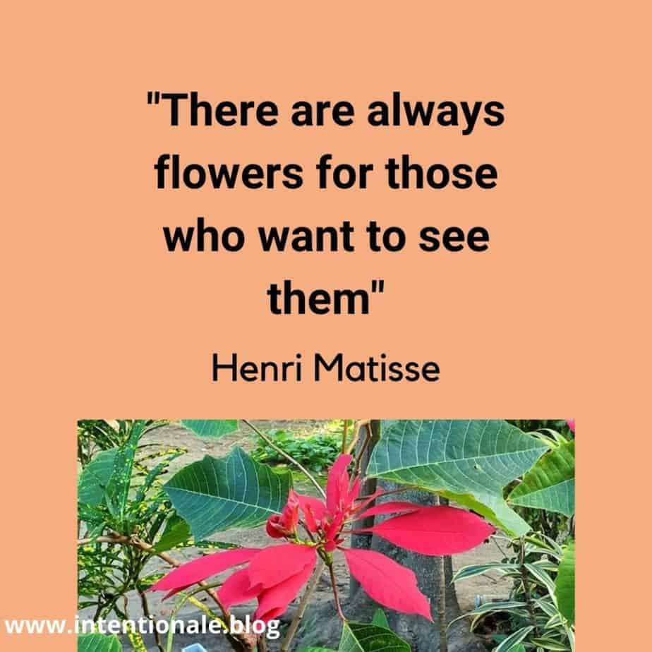 "There are always flowers for those who wants to see them"