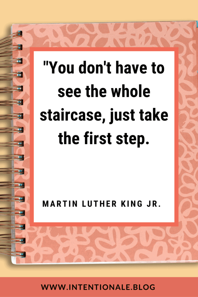 Quote on taking the first step 