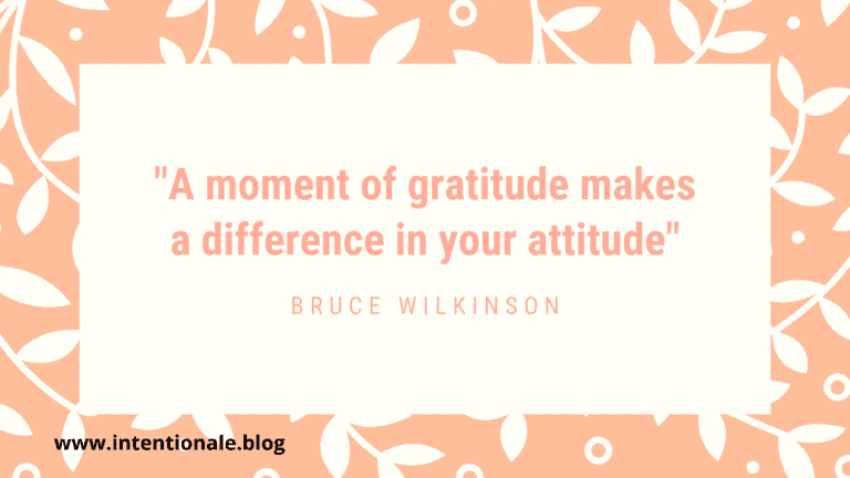 Moment of gratitude makes a difference
