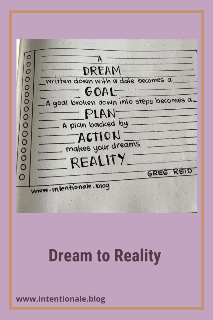 Dream to reality