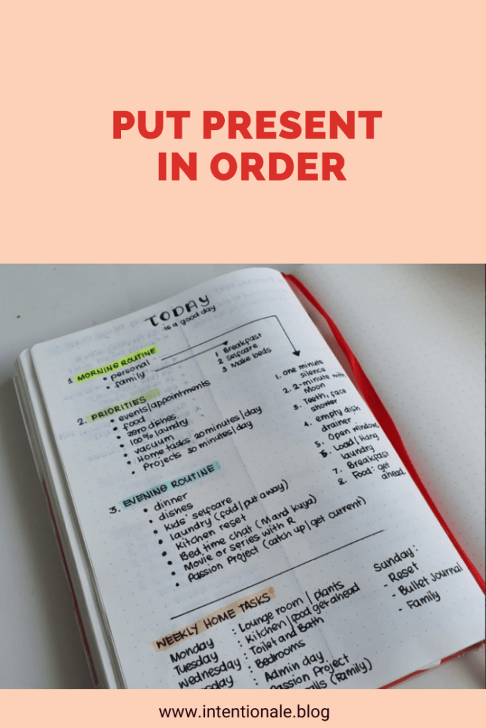 Put present in order