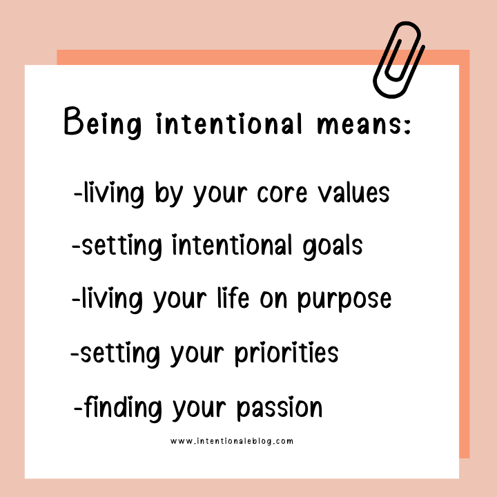 Being intentional means image