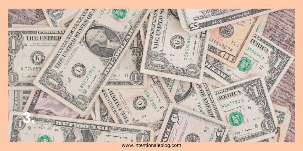 image of money (bills) on top of each other