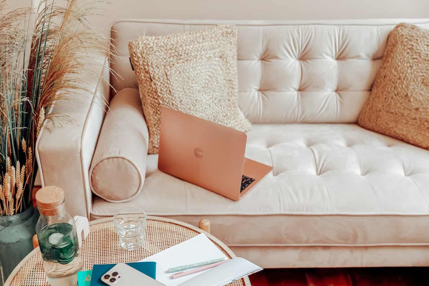 intentional living set up of a lounge area