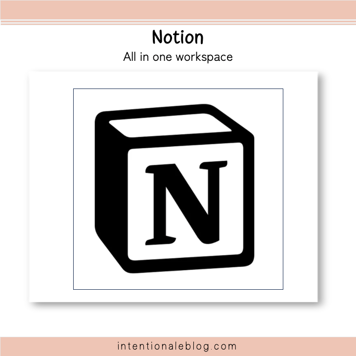 Mock up showing notion logo