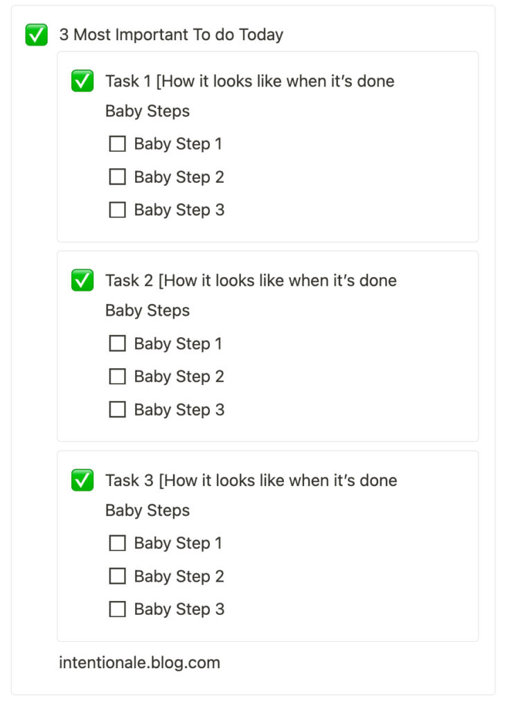 Image of 3 important to do in Notion to have a productive day 