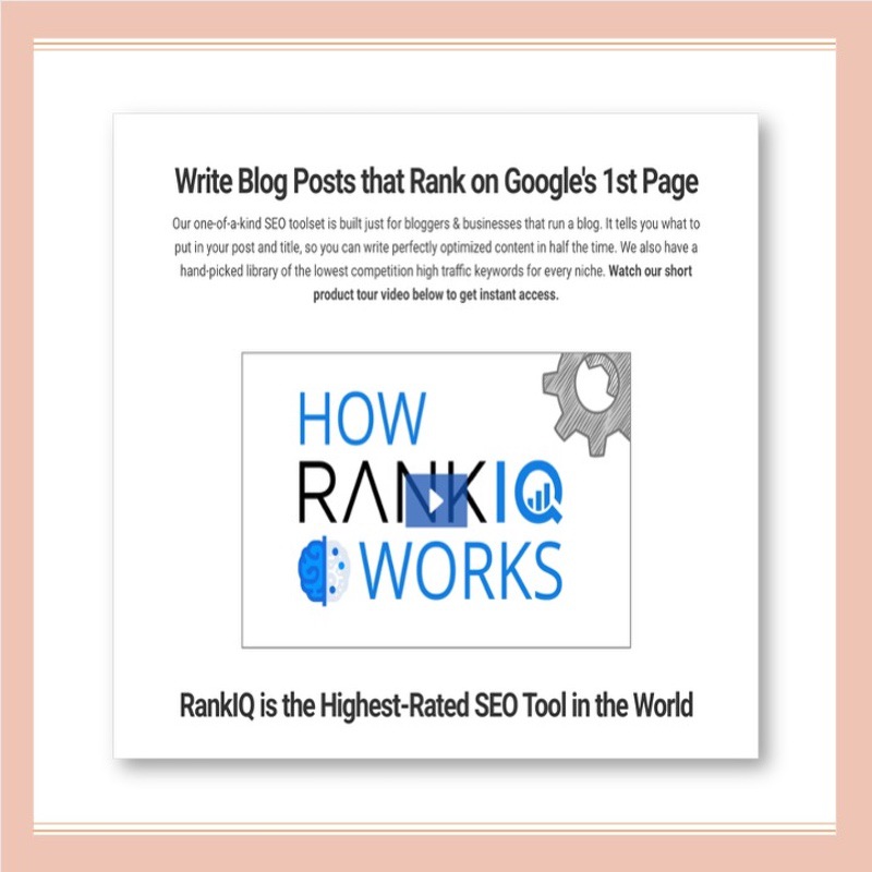 Image of rankIQ tool mock up 